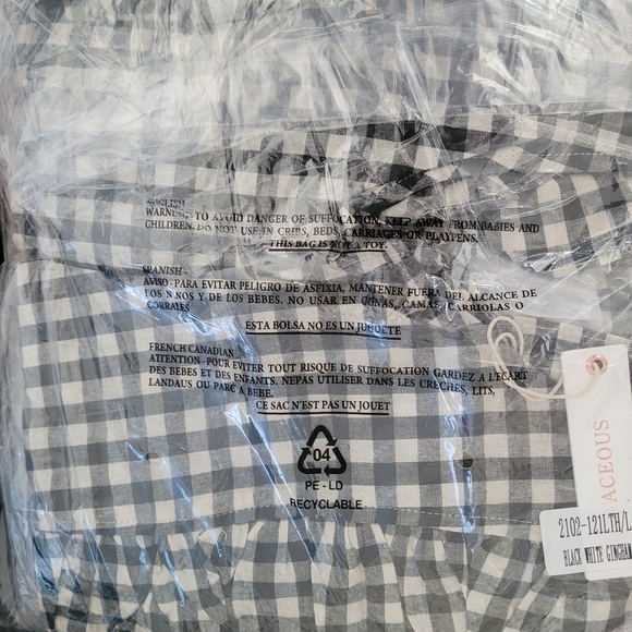 Olivaceous Navy Plaid Puff  Sleeve Smocked Crop Top Ruffle  Skirt Set Navy - Picture 9 of 11